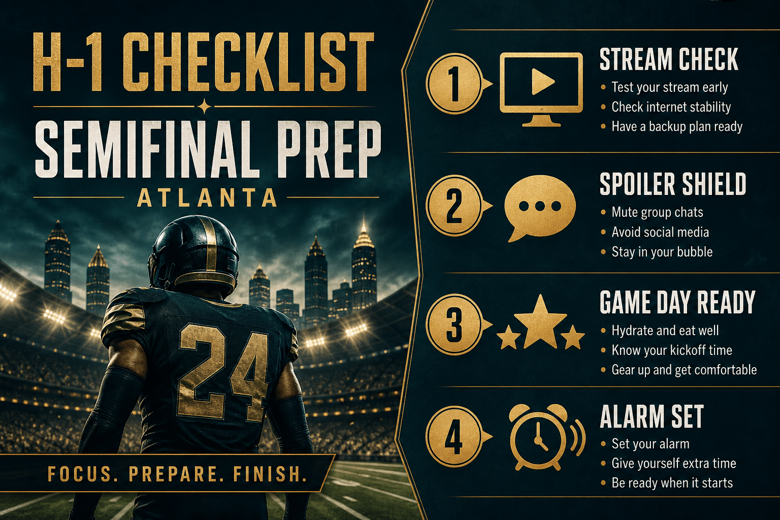 Checklist H-1 Inggris vs Argentina