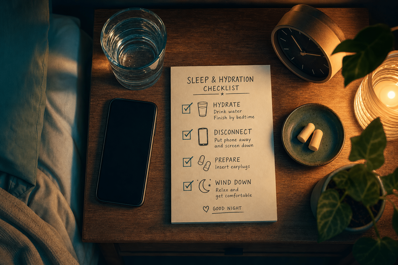 Sleep checklist recovery semifinal