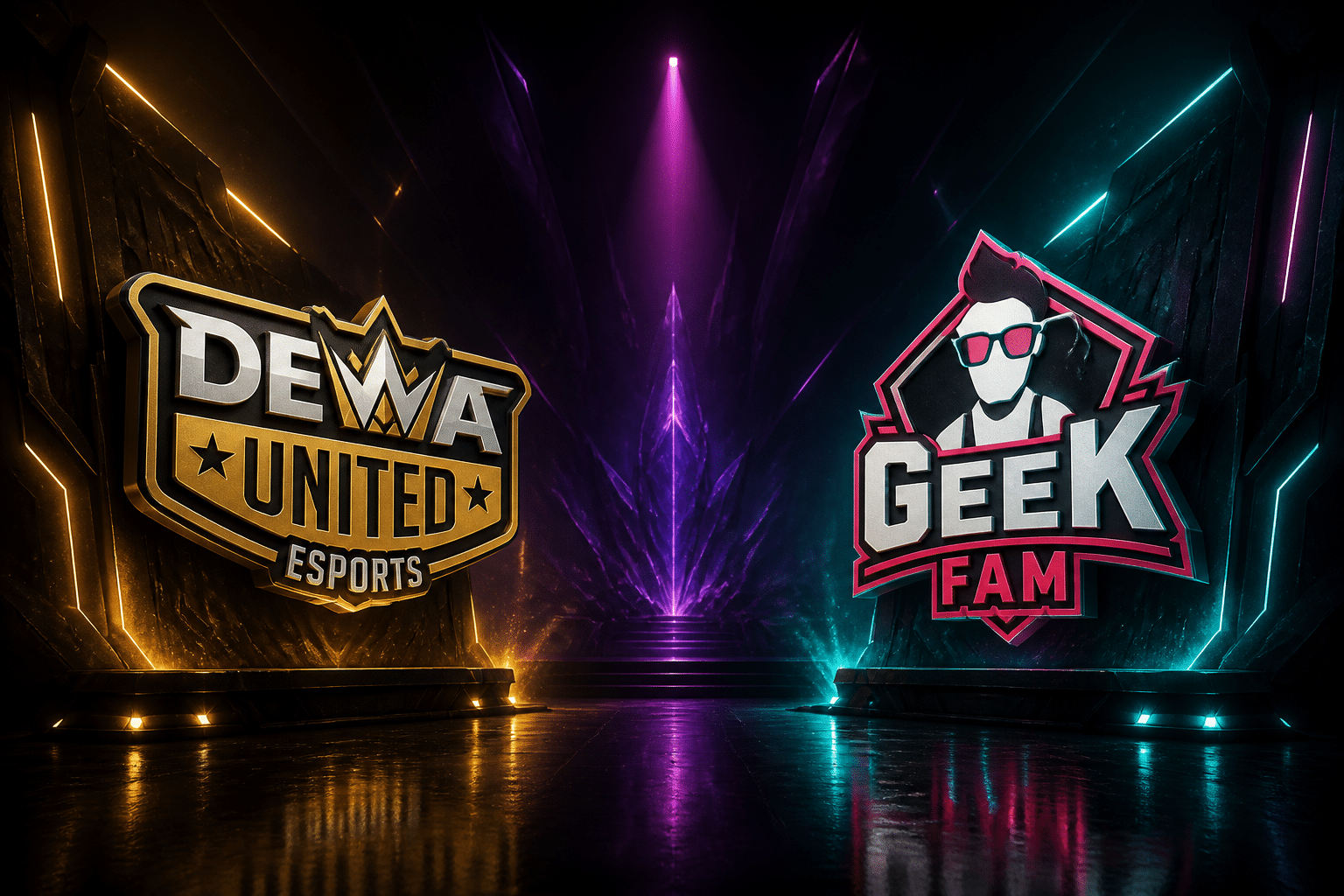 Dewa vs Geek week 3 logos