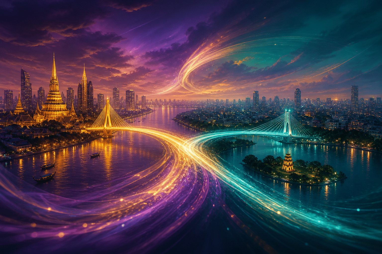 Leg 1 Bangkok dual leg path abstract