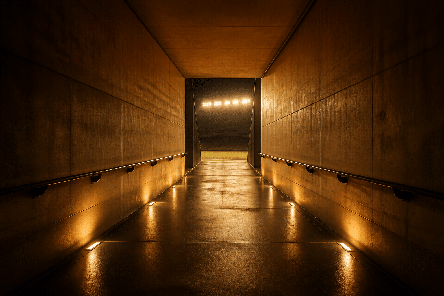 leg 1 night corridor abstract